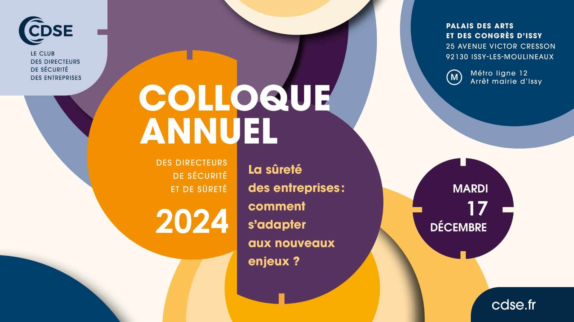 17 décembre 2024 – Colloque annuel des directeurs de la sécurité et de la sûreté