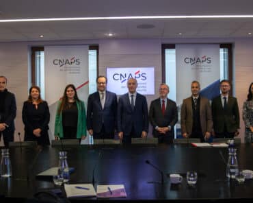 La délégation libanaise avec les dirigeants du CNAPS (photo @CNAPS)